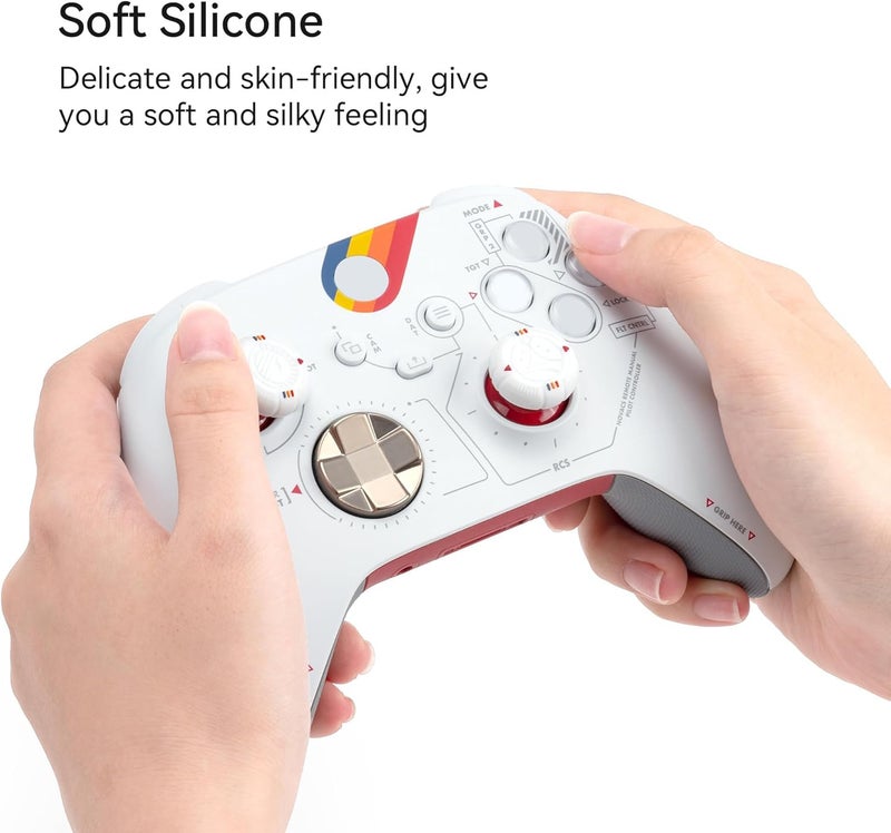 GEEKSHARE 4PCS Silicone Thumb Grip Caps Compatible with Xbox One/Xbox Series X Controller, Anti-Slip Joystick Cover - Starry Sky Design - Image 4